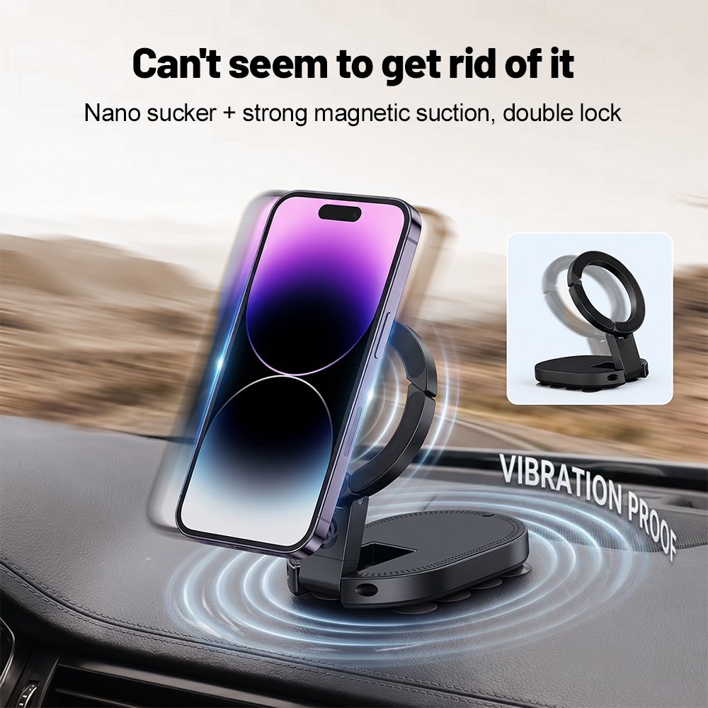 Windows Tablet Accessories - 360 ° Rotierbarer 3-in-1-Saugnapf-Magnet-Handyhalter, mehrfach verstellbarer,