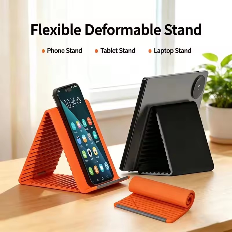 Tablet Stand Accessories - Flexibler Tragbarer Telefonständer aus Silikon für