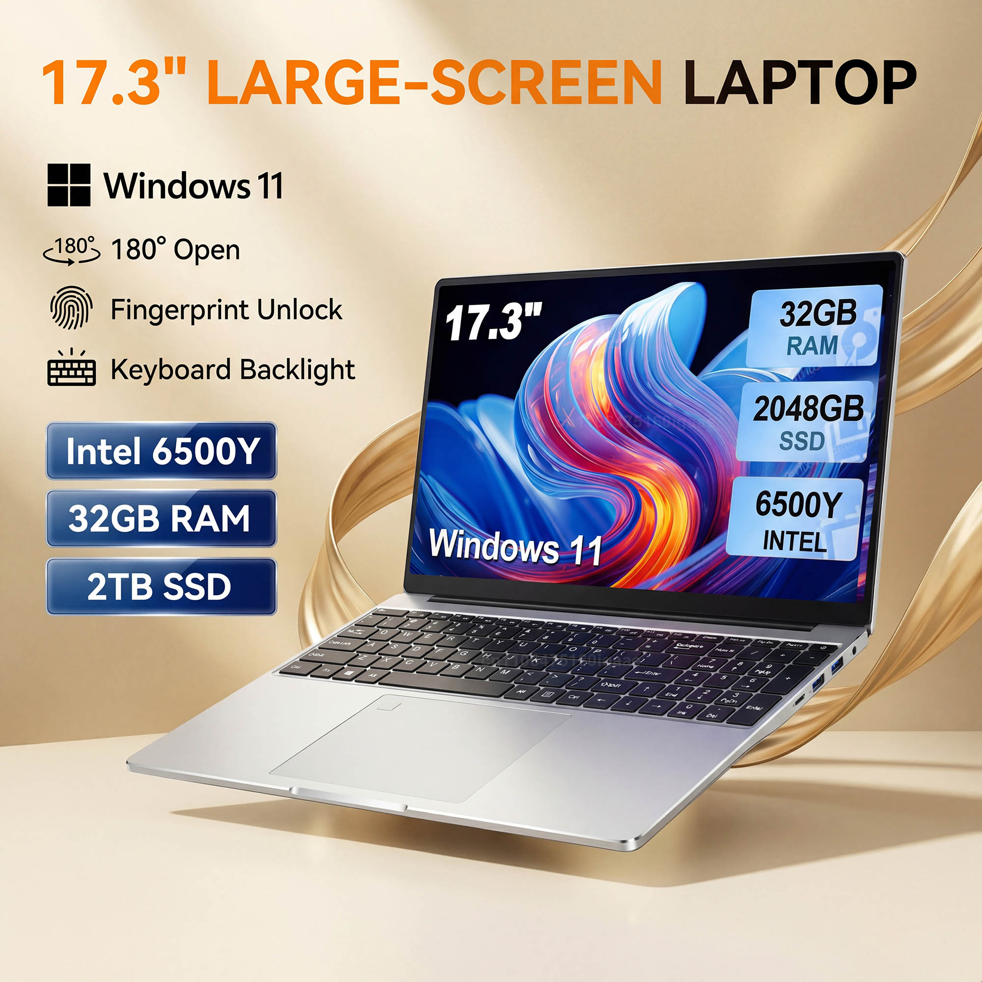 Windows Tablet Accessories - HOT 17,3-Zoll-Laptop mit großem Bildschirm, Intel