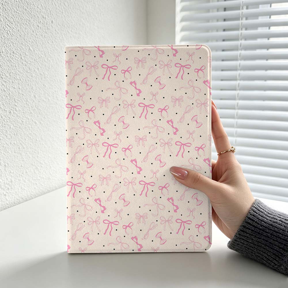 Lenovo Tablet M10 Accessories - Minimalistisches rosa Schleifenmuster für Lenovo Xiaoxin